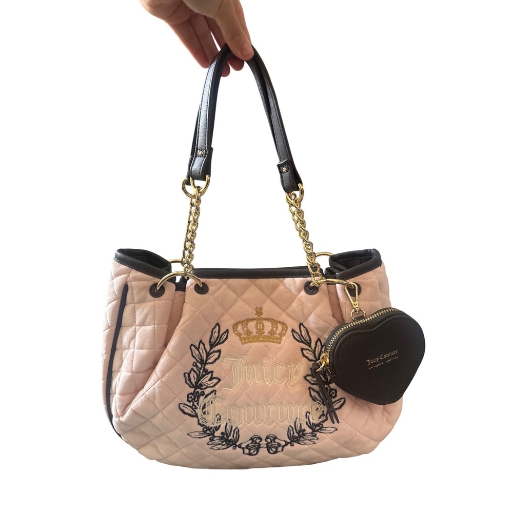 Juicy Couture Royal Moments Satchel Pink/Chocolate